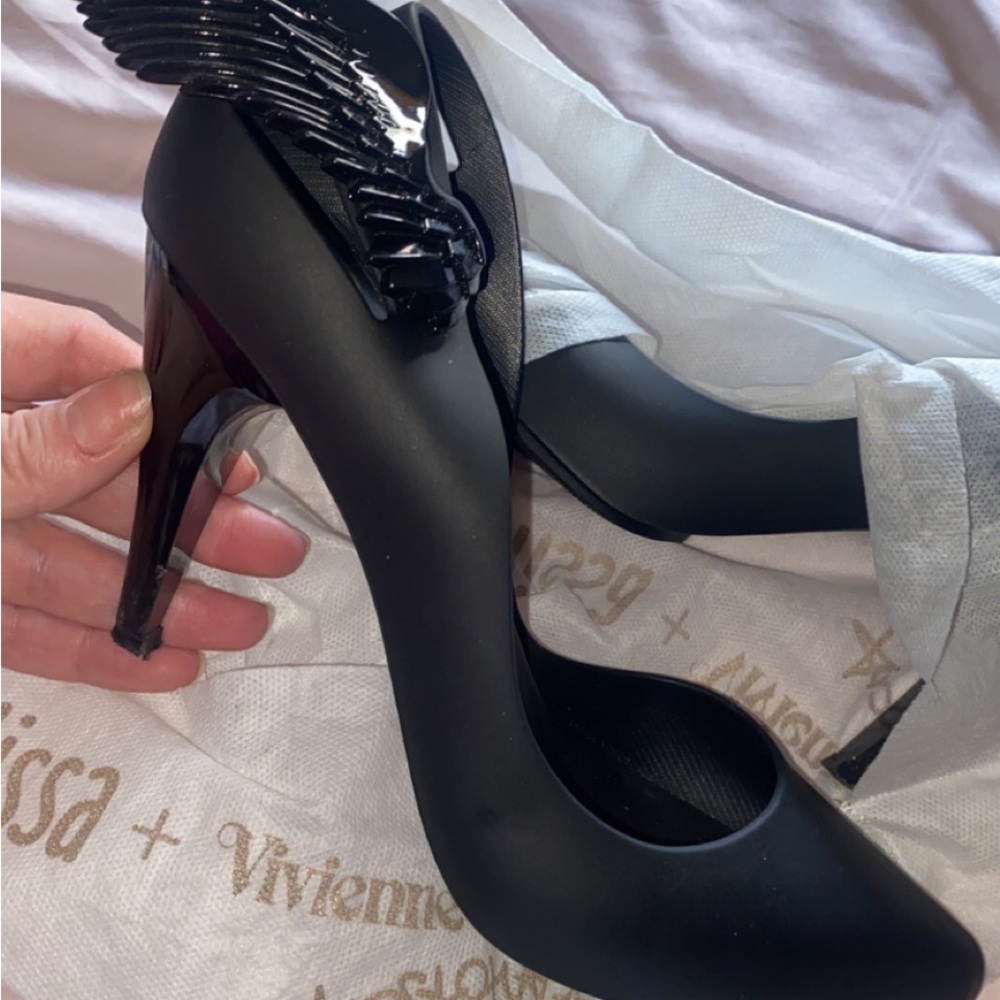Melissa and Vivienne Westwood anglomania black wing heels